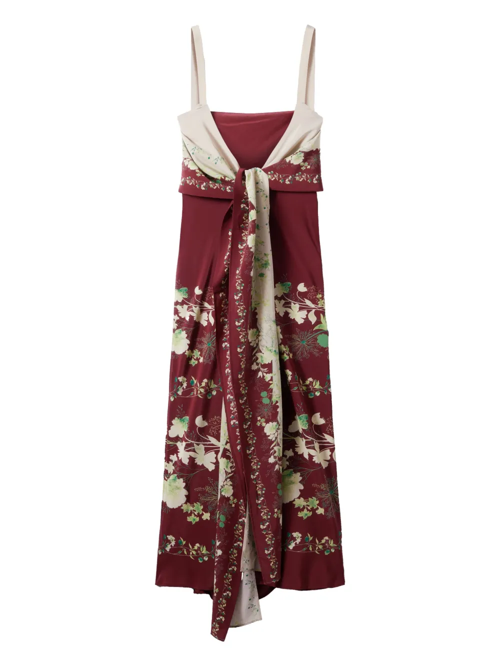 La DoubleJ Slip-around midi-jurk Rood