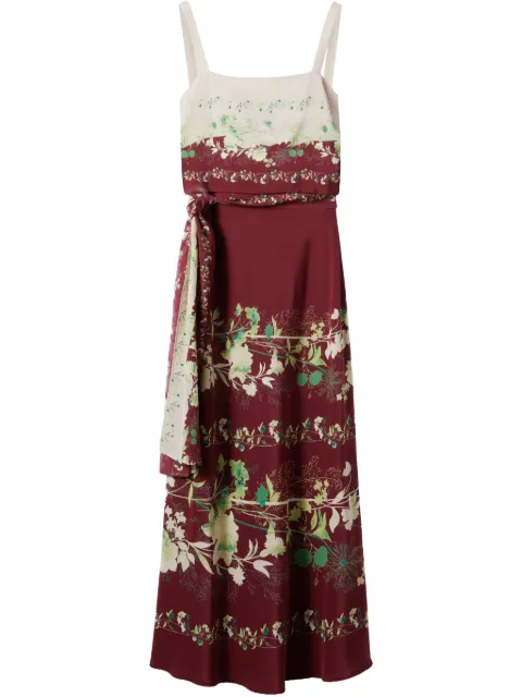 La DoubleJ slip-around midi dress