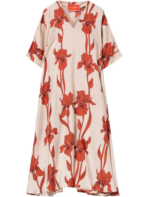 La DoubleJ floral-print midi dress