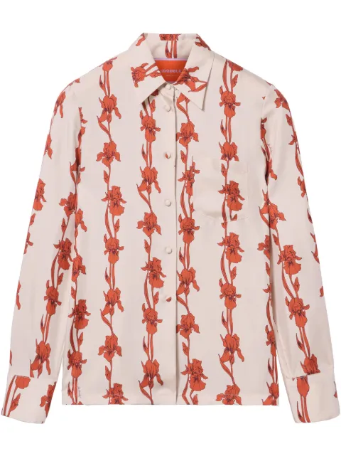 La DoubleJ Iris-print shirt