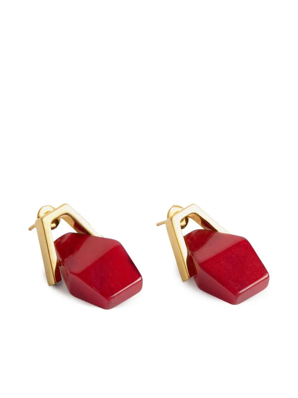 La Doublej Portal Earrings In Gold