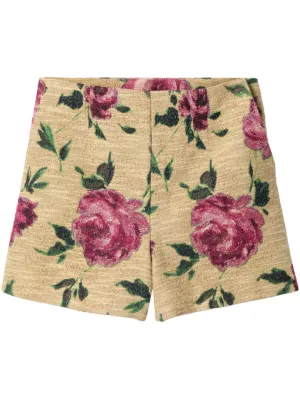 Undercover ローズプリント ショートパンツ | レッド | FARFETCH JP