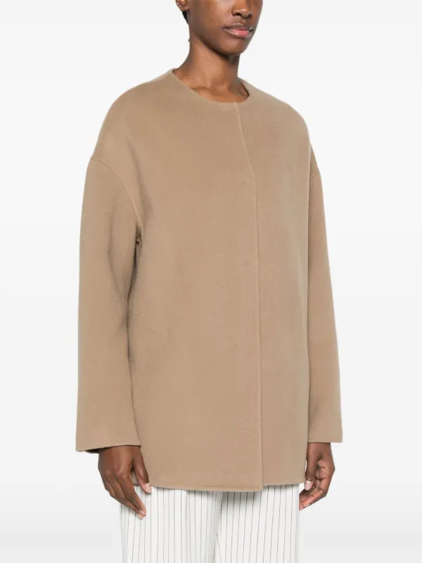 LouLou De Saison Gio Short Coat | Brown | FARFETCH JO