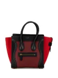 Céline Pre-Owned 2015 Micro Tricolor Calfskin Luggage Tote handbag - Red