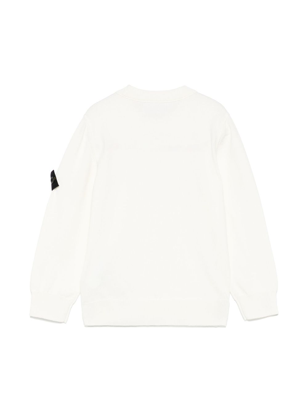 Stone Island Junior Compass-badge sweater - White