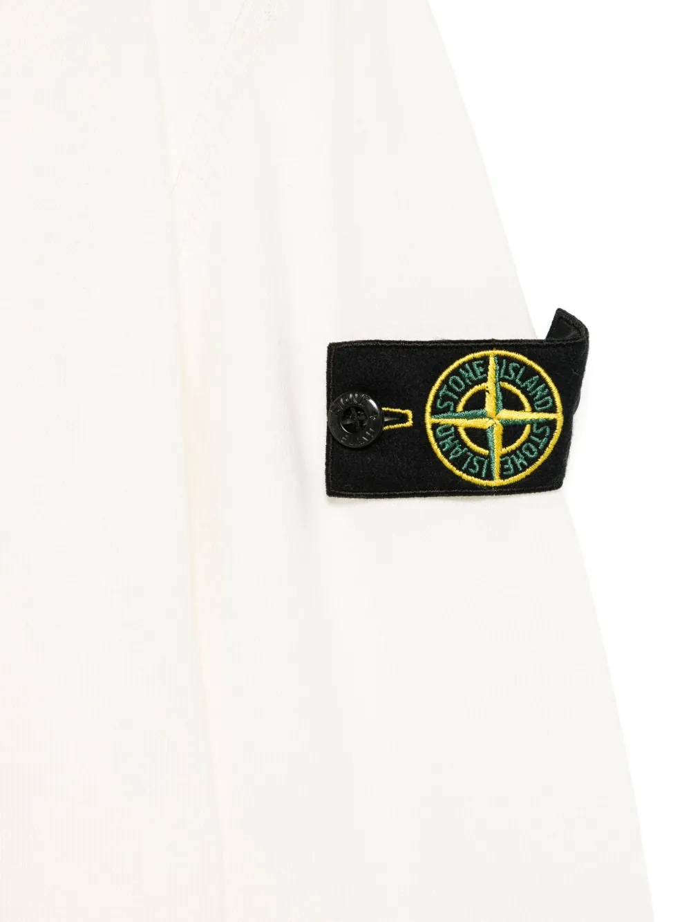 Stone Island Junior Trui met Compass-logopatch Wit