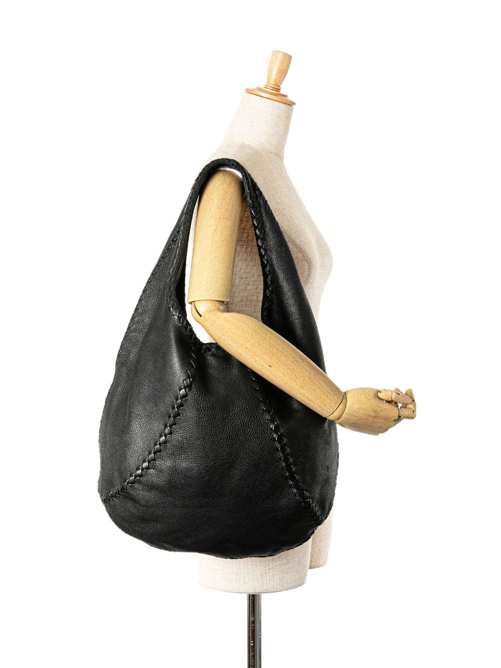 Bottega Veneta Pre-Owned 2008 Large Cervo Baseball hobo bag - Zwart