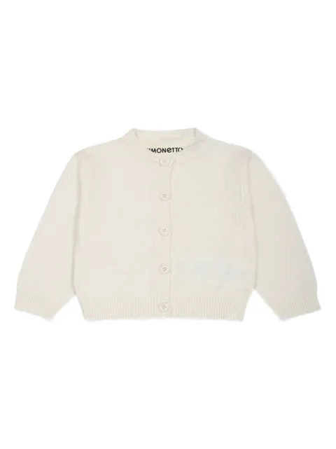 Simonetta embroidered-bow cardigan 