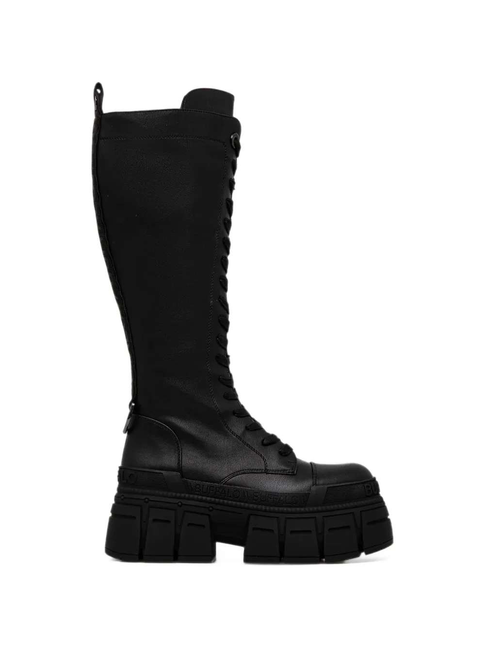 Buffalo Gospher lace-up platform boots - Nero