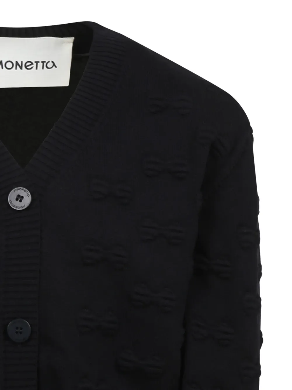 Simonetta Long-sleeved Sweater In 黑色