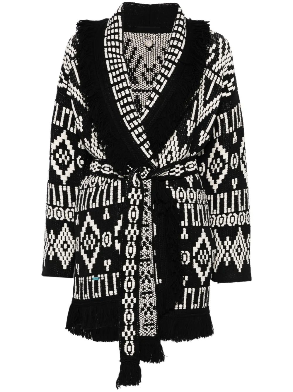 Alanui Jungle Beat cardigan - Black