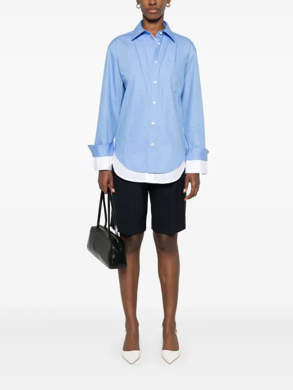Victoria Beckham double-layer Shirt | Blue | FARFETCH