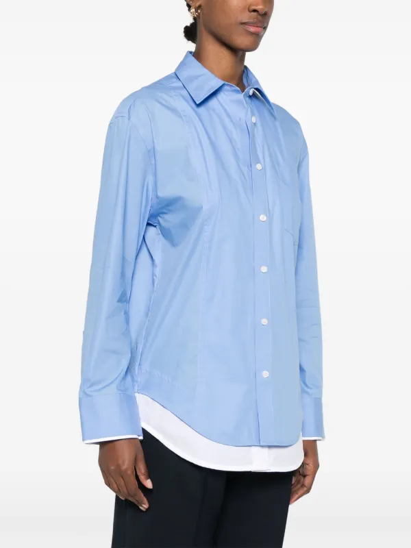 Tシャツ・カットソー VICTORIA BECKHAM Women Tunic Tops 1124WSH005206C BLUE Designer Women's T-Shirts and Sweatshirts | Victoria Beckham