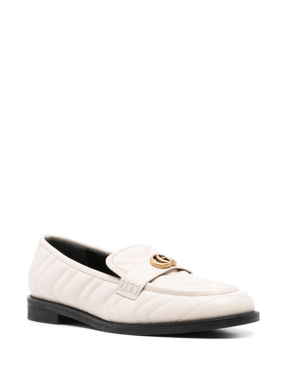 Gucci Pre-Owned Loafers met GG logo - Beige