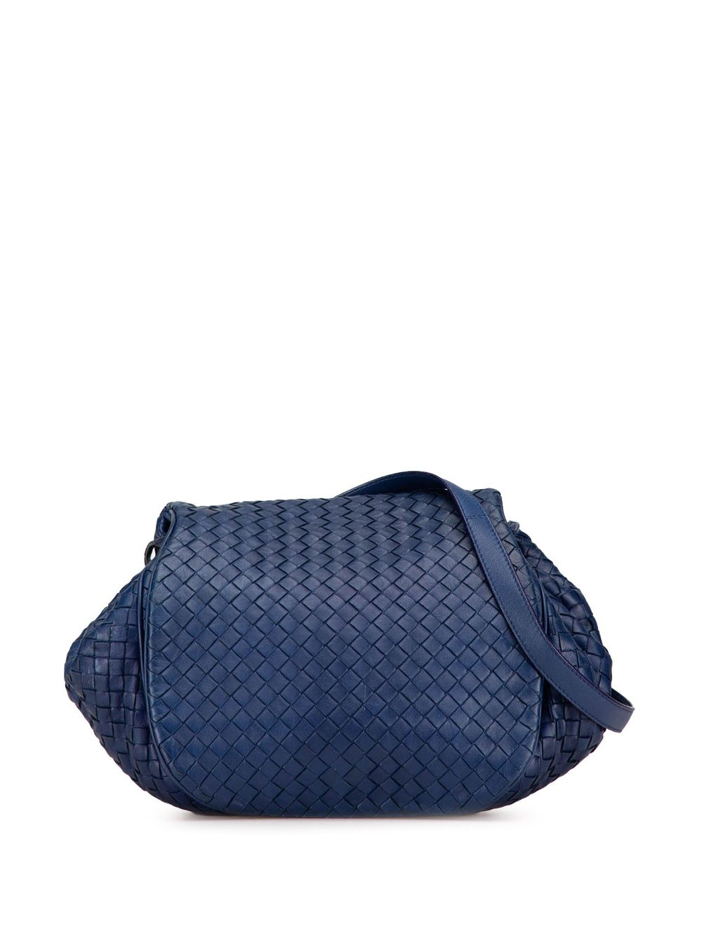 Bottega Veneta Pre-Owned 2011 Nappa Intrecciato Flap crossbody bag - Blue