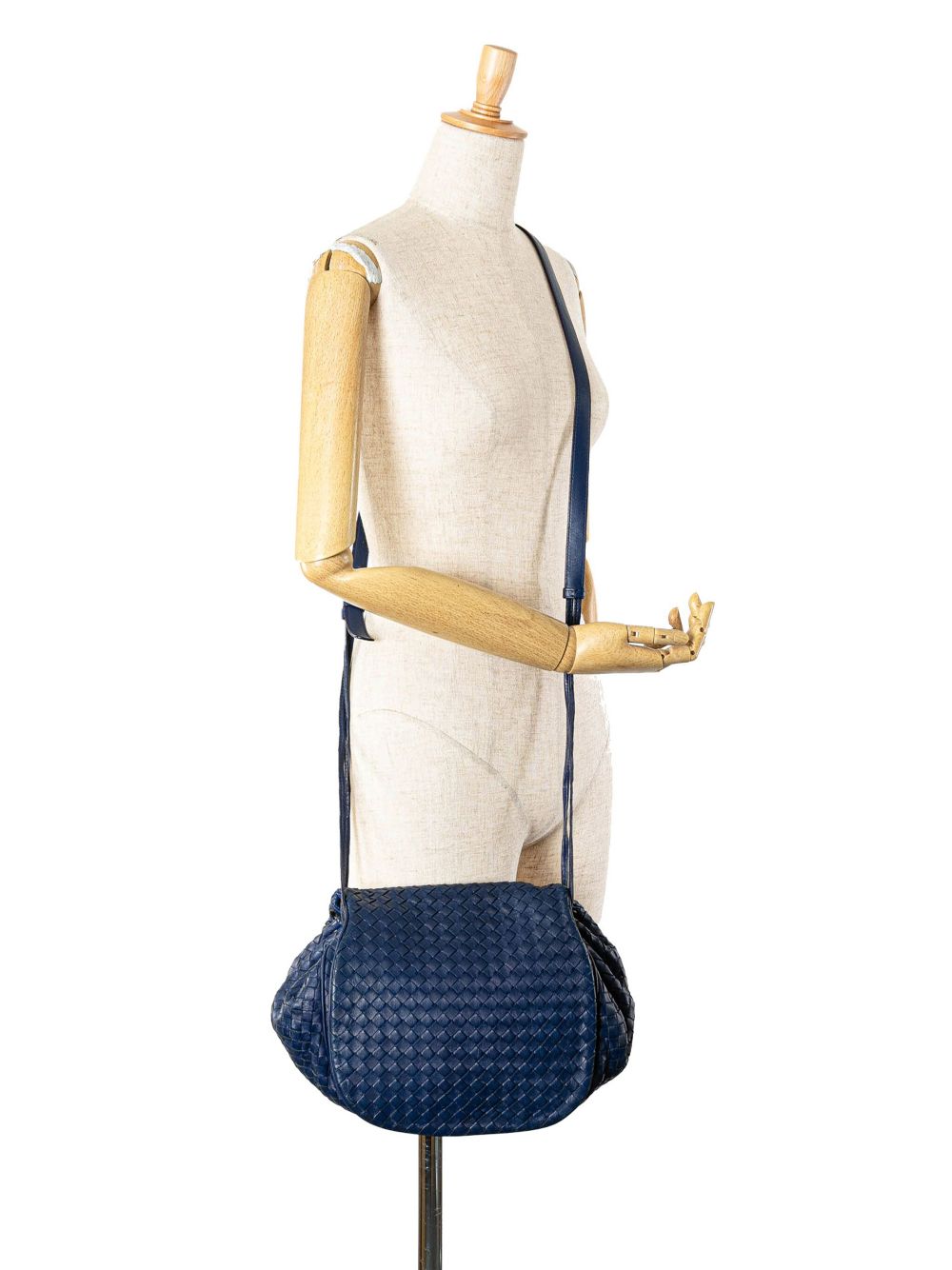 Bottega Veneta Pre-Owned 2011 Nappa Intrecciato Flap crossbody bag - Blauw