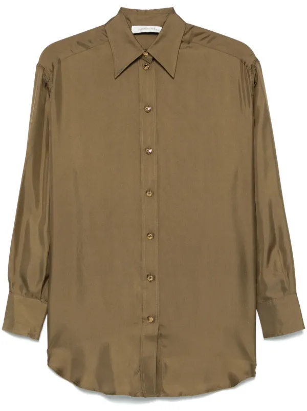 Zimmermann Crush Shirt in Green