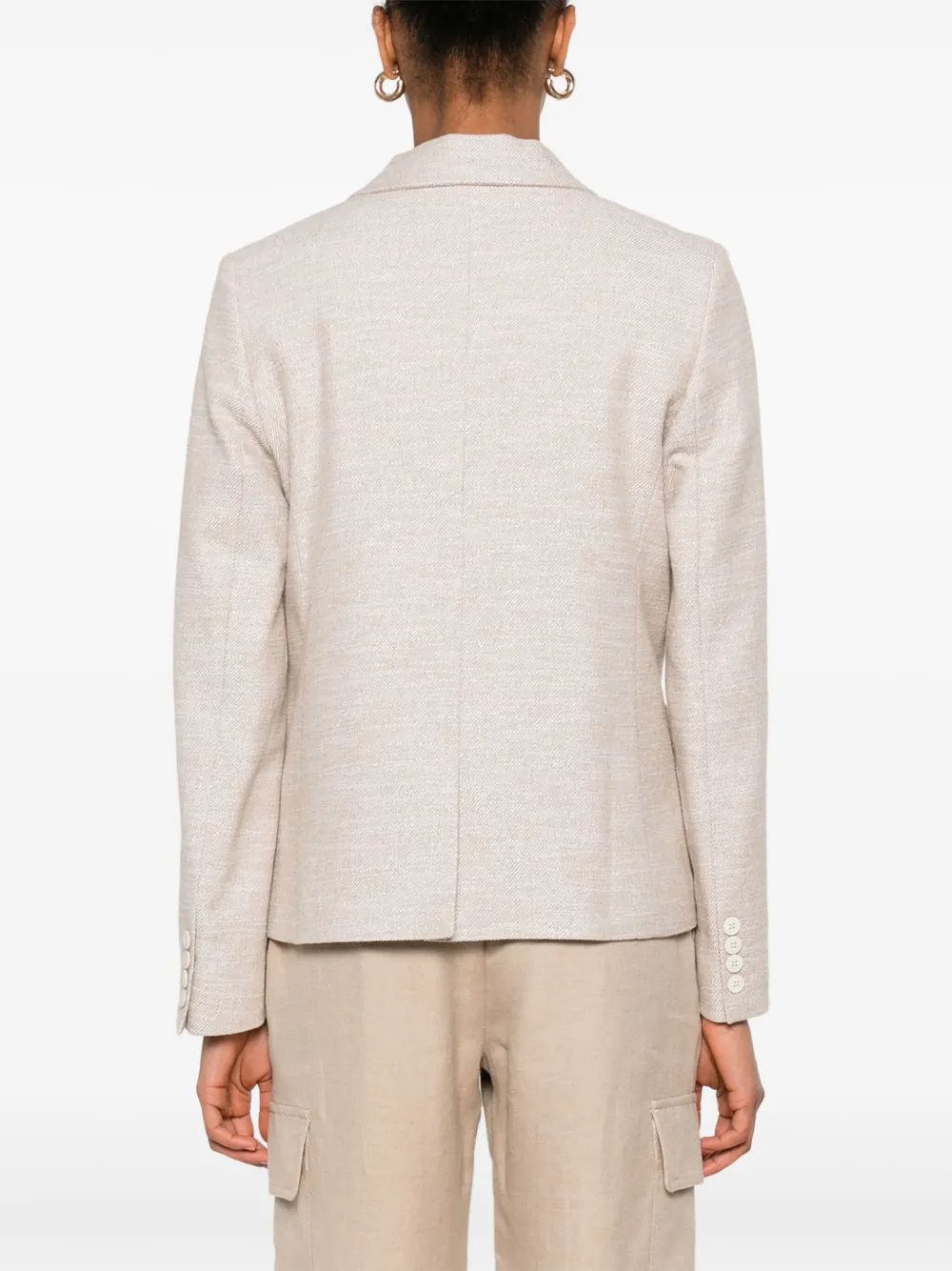 Eleventy Blazer met metallic-effect Beige