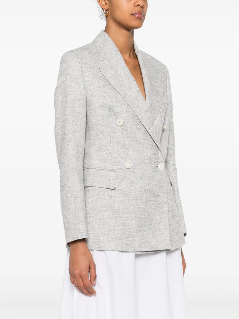Eleventy Bouclé blazer Grijs