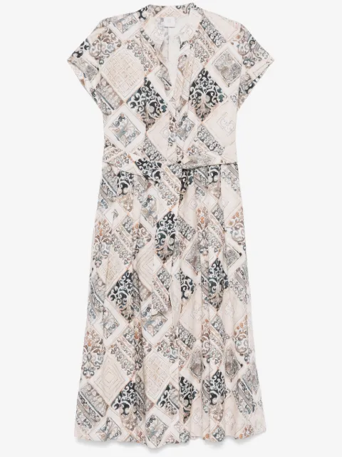 Eleventy linen midi dress