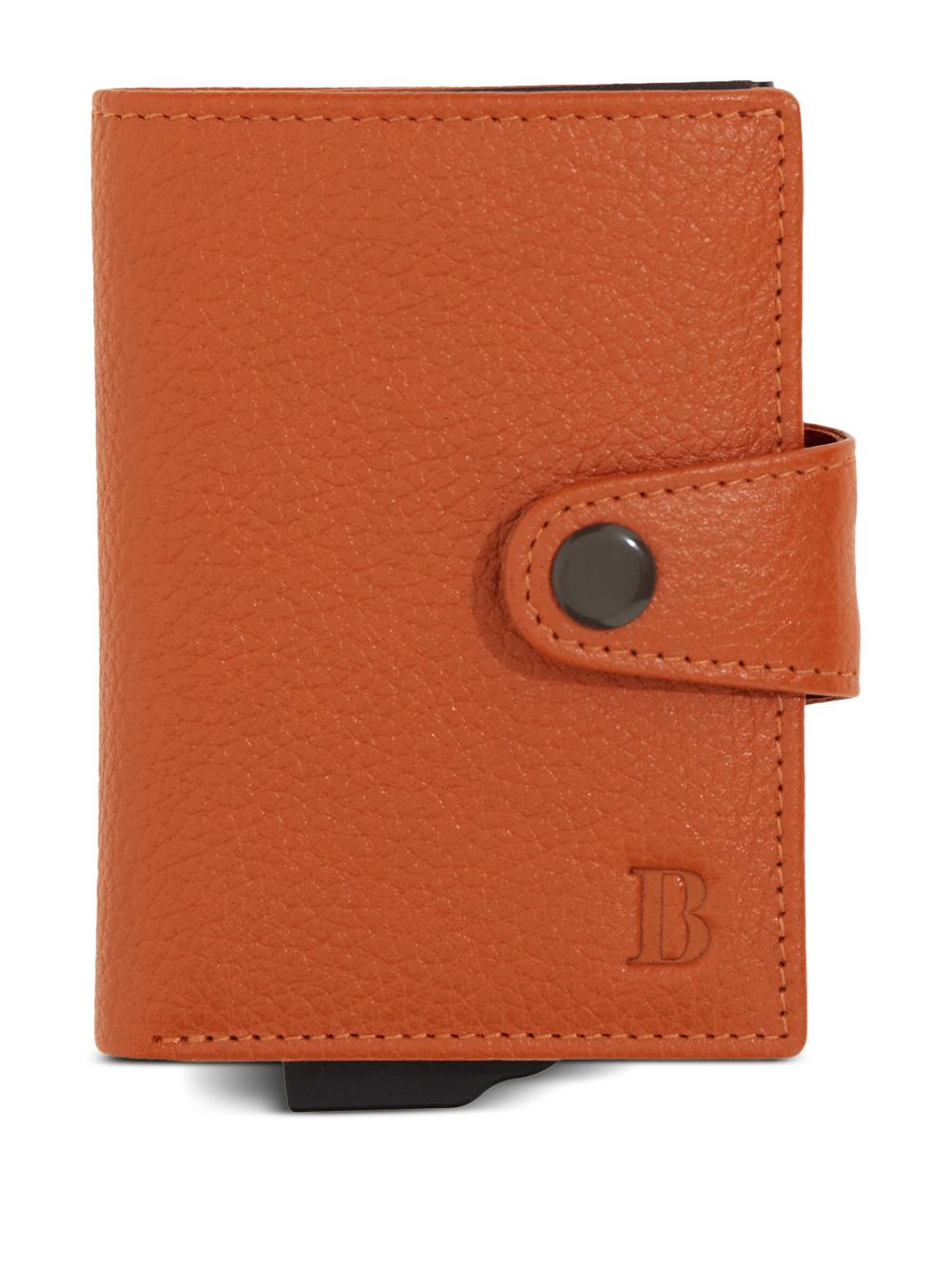 Boggi Milano leather credit card holder - Orange