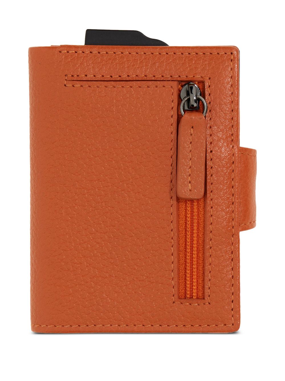 Boggi Milano leather credit card holder - Orange