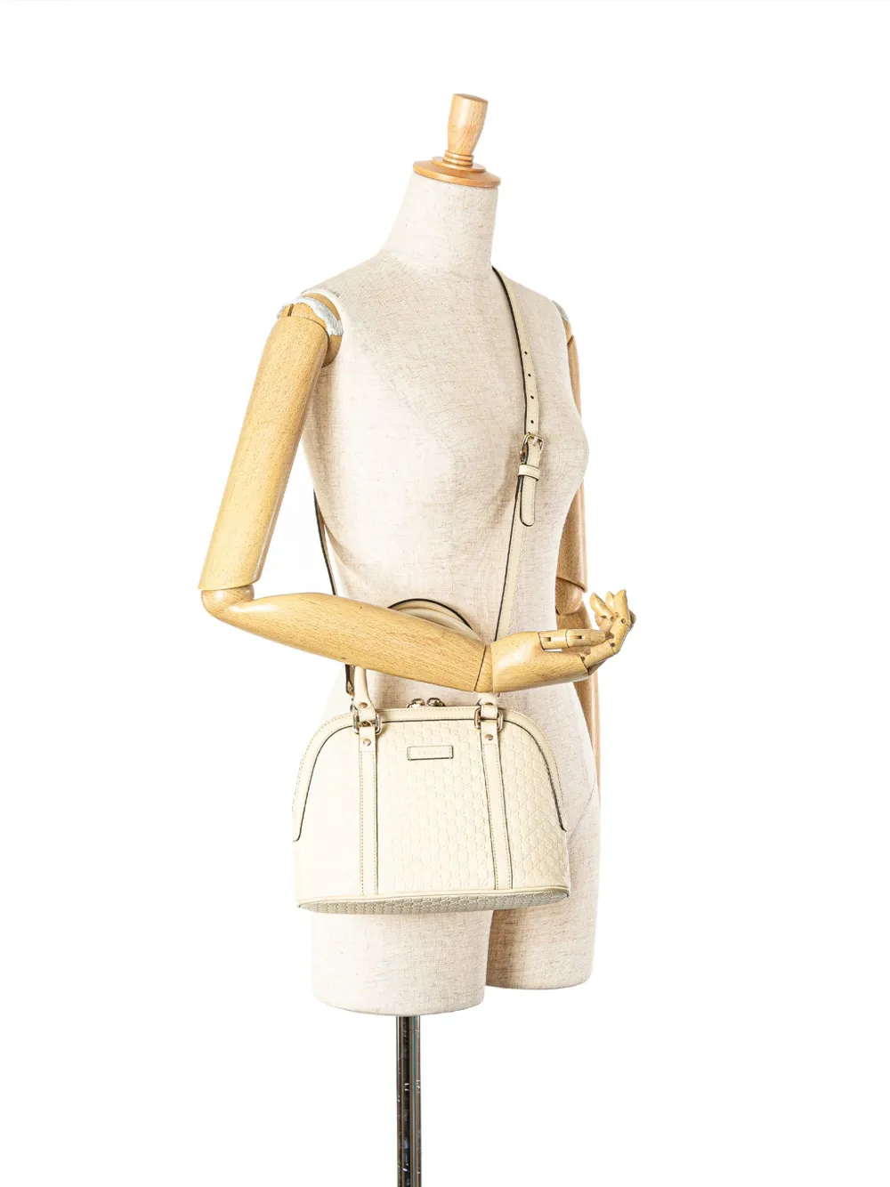 Gucci Pre-Owned 2000-2015 Mini Microguccissima Dome satchel - Wit