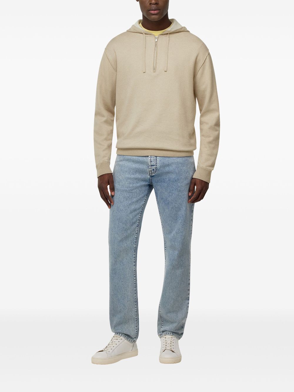 Boggi Milano half-zip jumper - Beige