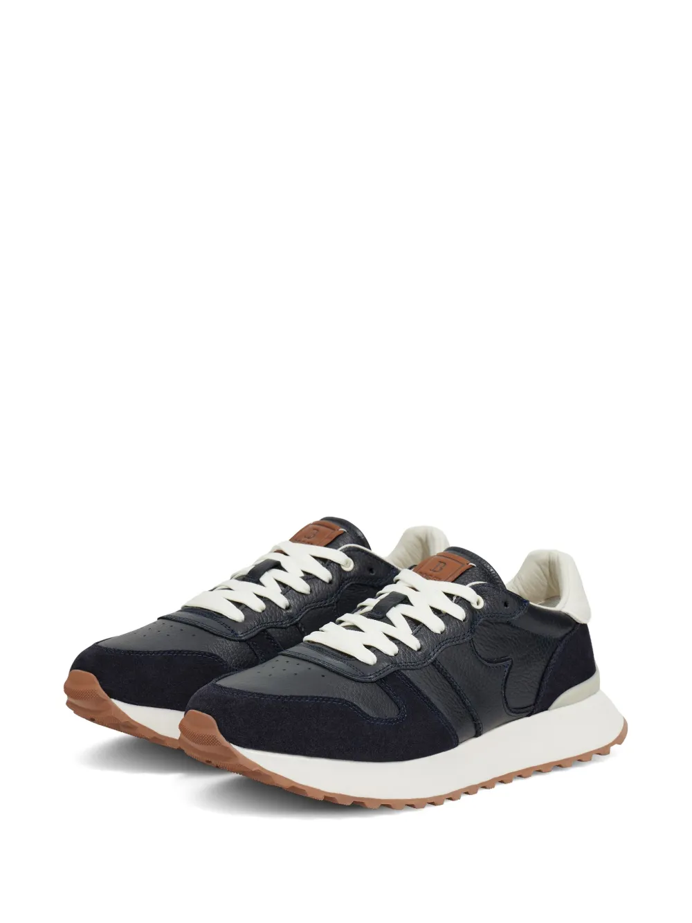 Boggi Milano Leren sneakers - Blauw