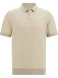 Boggi Milano merino-wool polo shirt - Neutrals