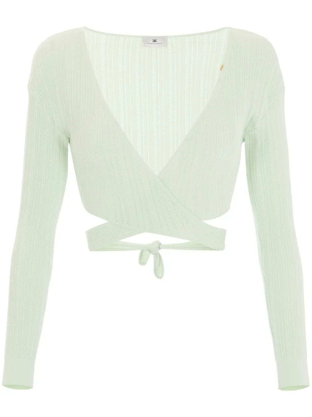 Elisabetta Franchi top de tejido calado | verde | Image 1