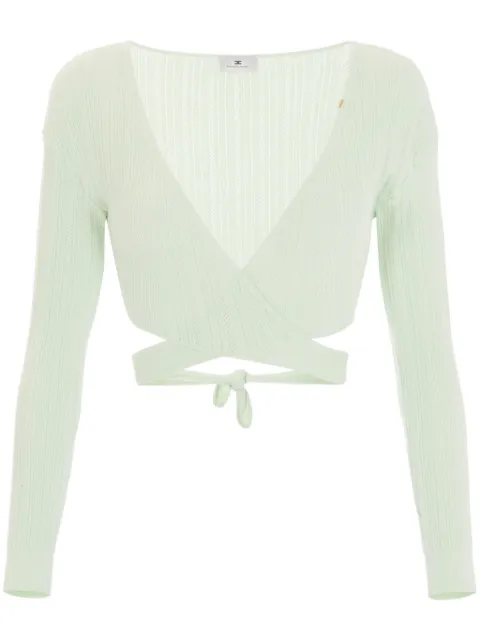 Elisabetta Franchi top de tejido calado