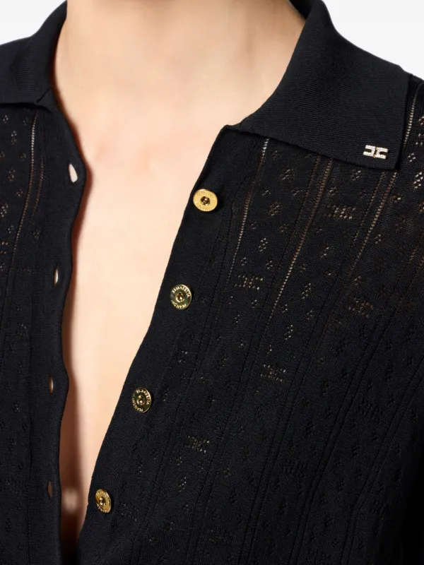 オールインワン・サロペット ELISABETTA FRANCHI Elisabetta Franchi Sweaters Black Elisabetta Franchi Lycra Halter Neck Jumpsuit in Black | Lyst
