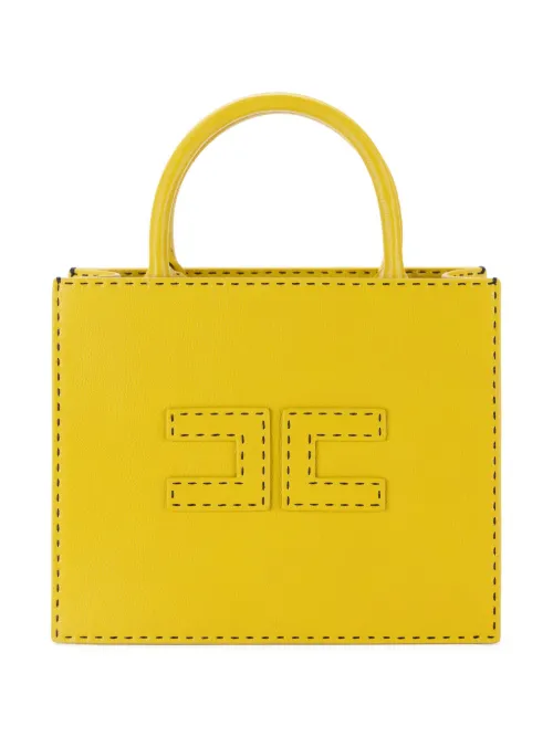Petit sac à main à coutures contrastantes - Elisabetta Franchi - Modalova