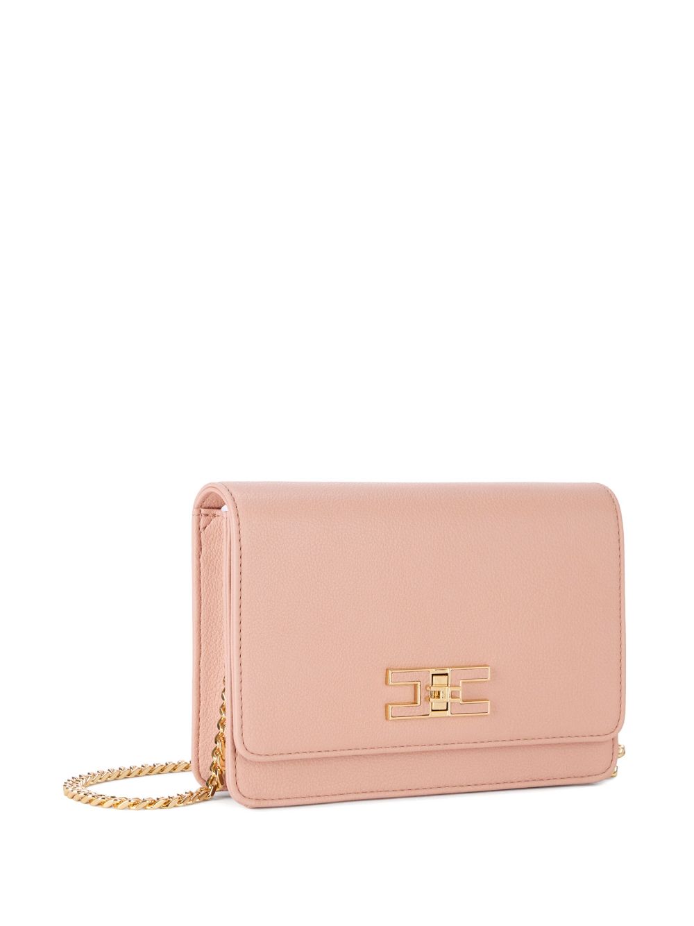 Elisabetta Franchi small logo shoulder bag - Roze