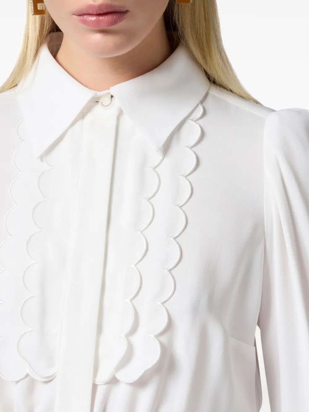 Elisabetta Franchi Blouse met borduurwerk Wit