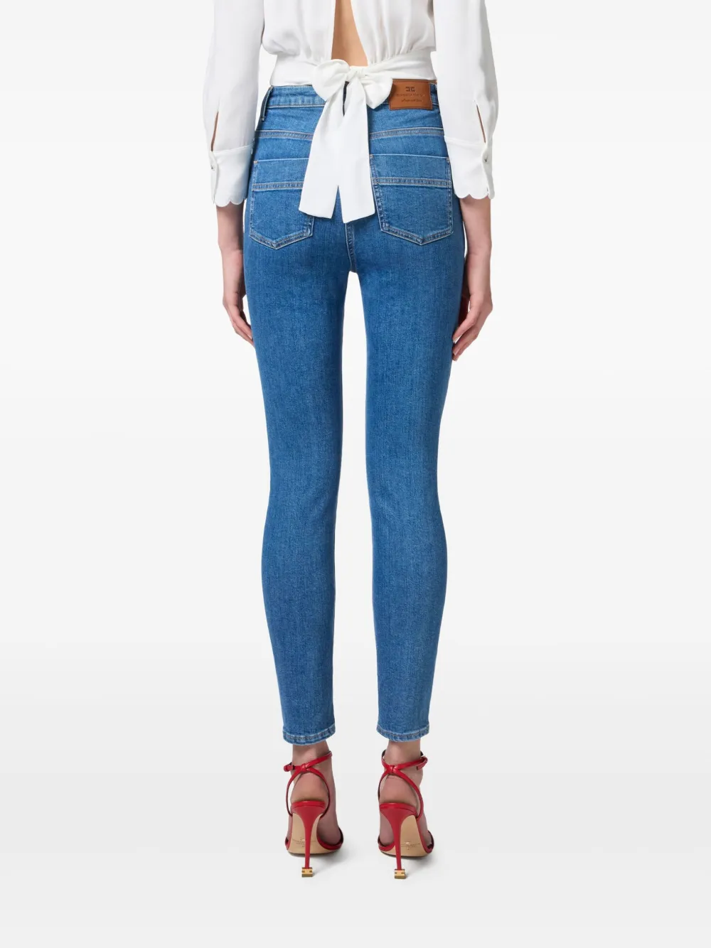 Elisabetta Franchi Blouse met borduurwerk Wit