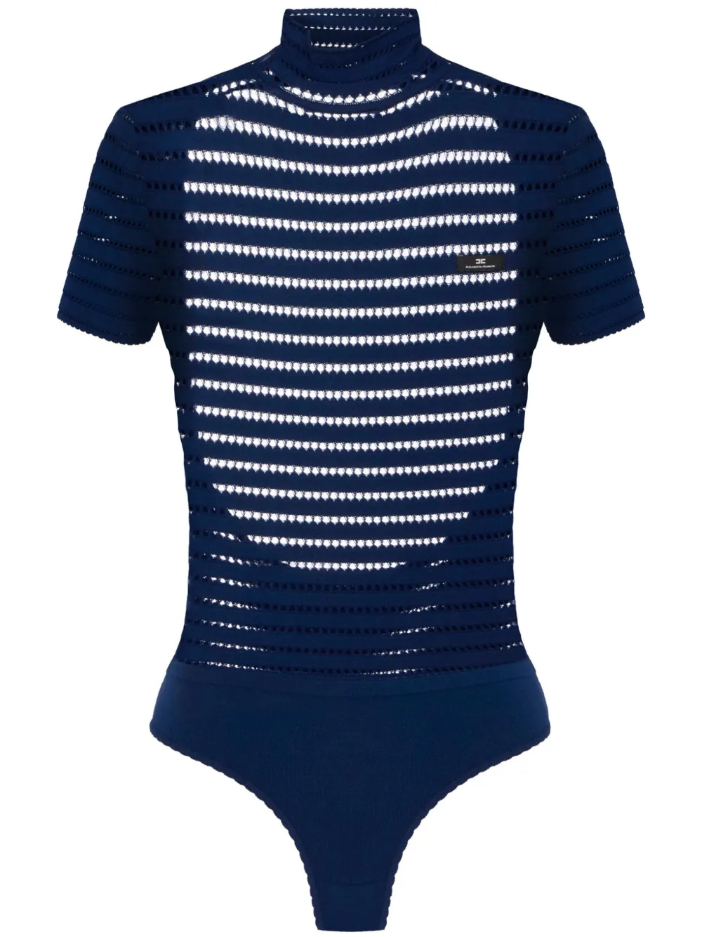 Elisabetta Franchi open-knit bodysuit | Blue | Image 1