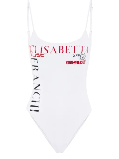 Elisabetta Franchi traje de baño con logo estampado