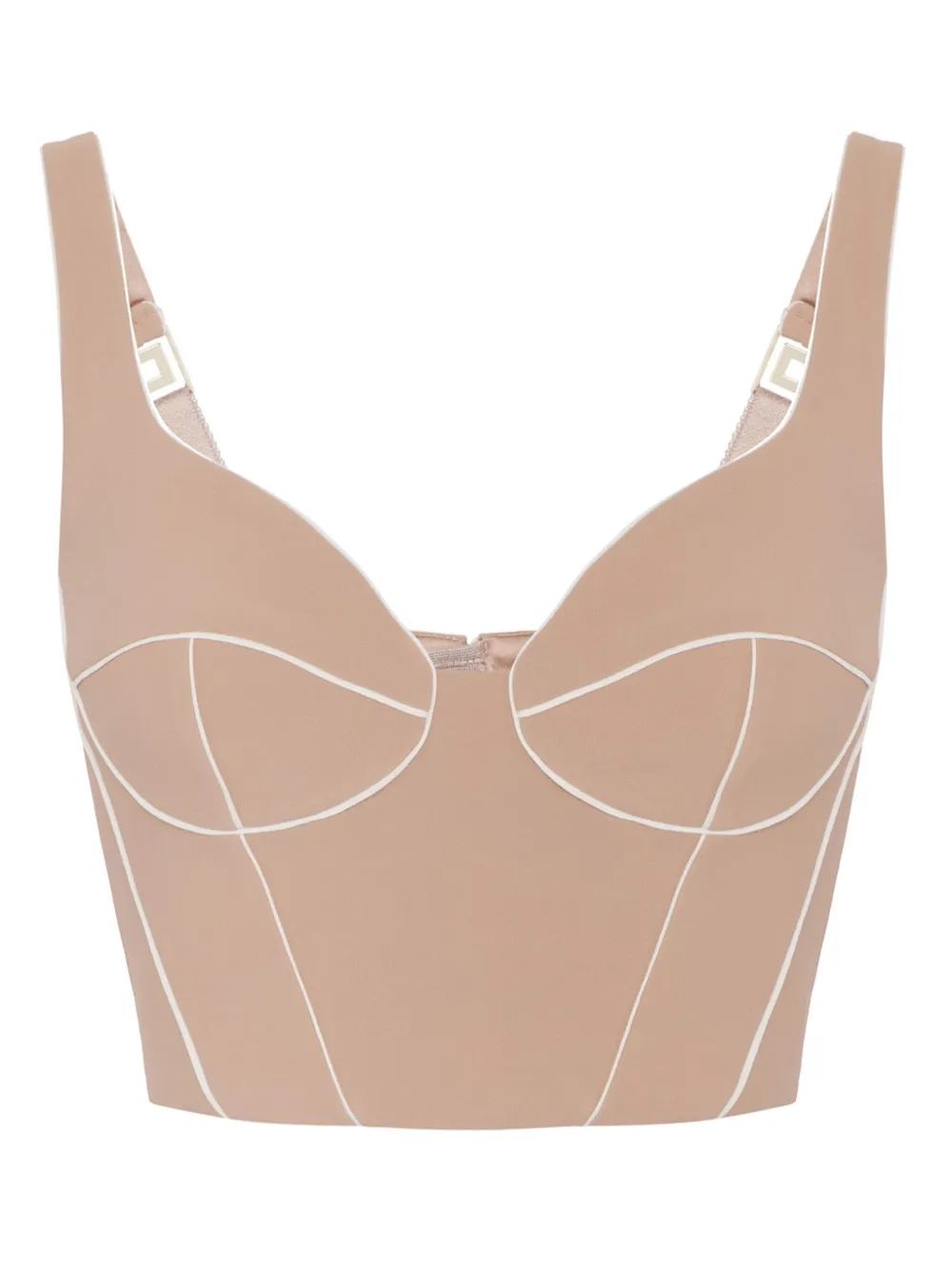 Elisabetta Franchi top con ribetes en contraste | rosado | Image 1