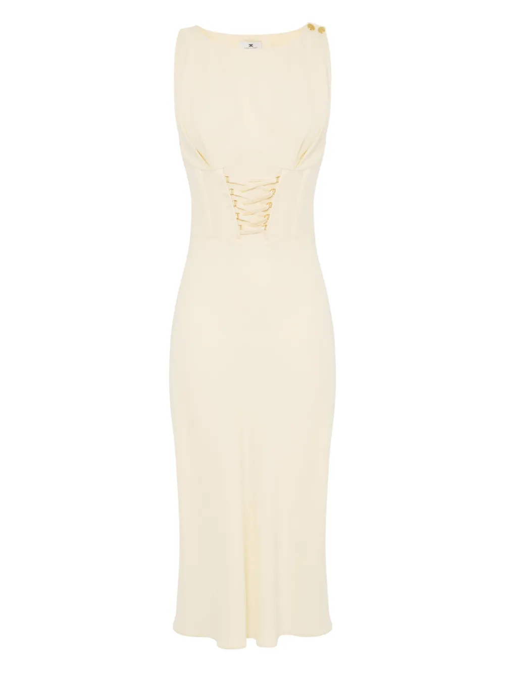 ELISABETTA FRANCHI CORSET-DETAILING DRESS
