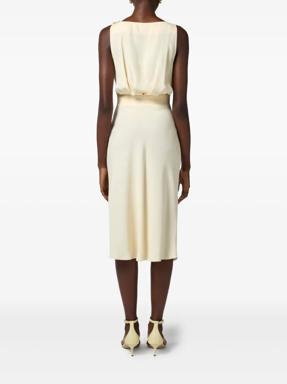 ELISABETTA FRANCHI CORSET-DETAILING DRESS