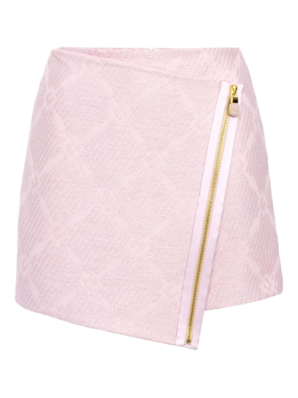 Elisabetta Franchi Wikkelrok met rits Roze
