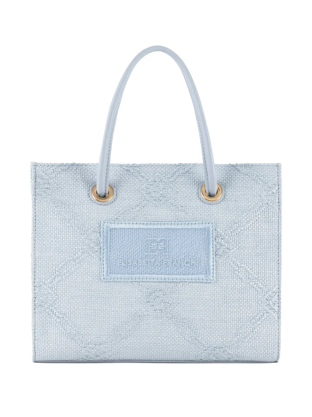 ELISABETTA FRANCHI LOGO-JACQUARD MINI TOTE BAG