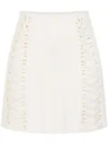 Elisabetta Franchi crepe mini skirt - White