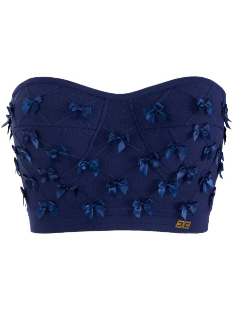 Elisabetta Franchi bows-embellished top 
