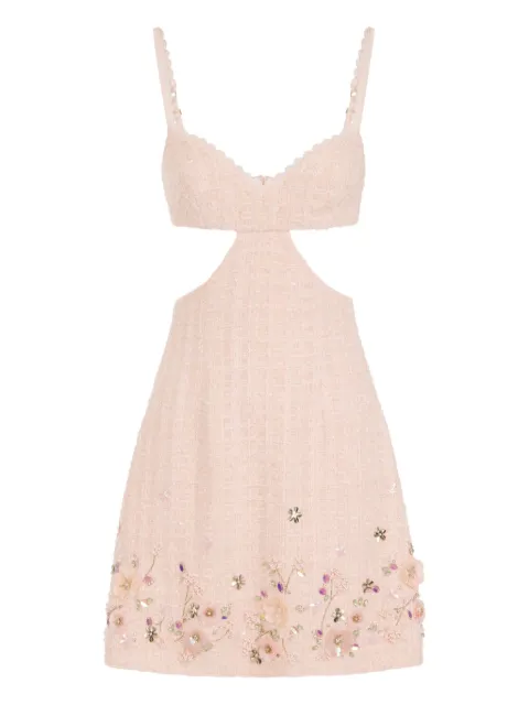 Elisabetta Franchi vestido con aberturas y estampado floral