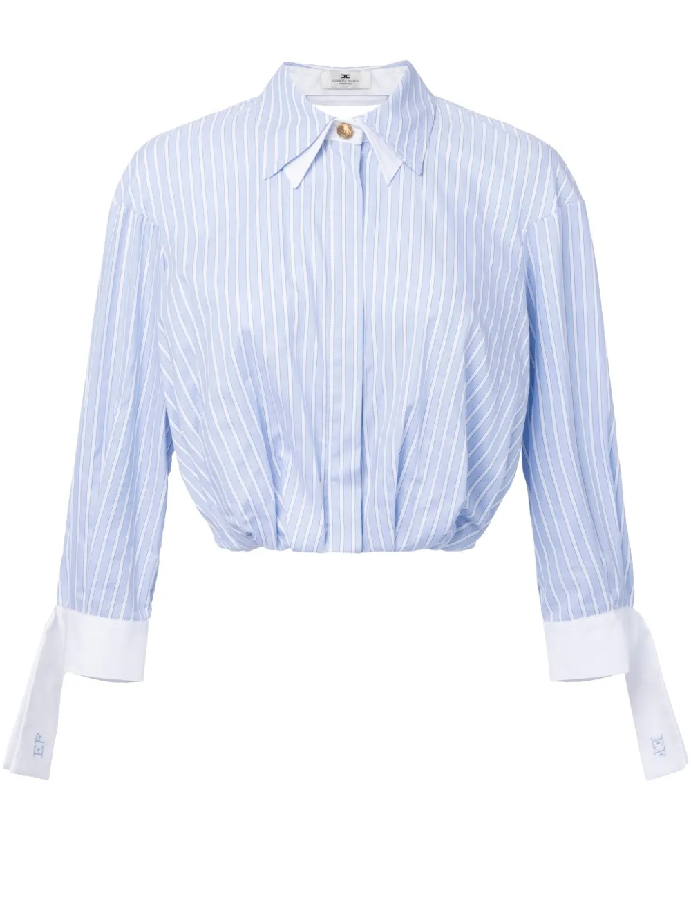 Elisabetta Franchi Blouse met geknoopte sluiting Blauw