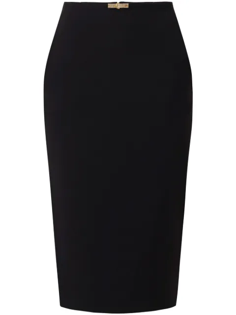 Elisabetta Franchi jewel-detail crepe midi dress