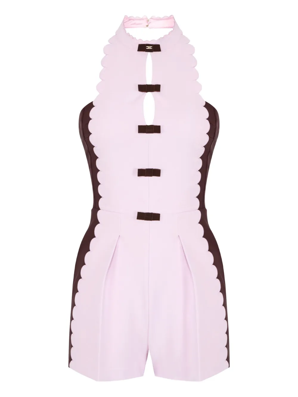 Elisabetta Franchi Gewelfd jumpsuit Roze